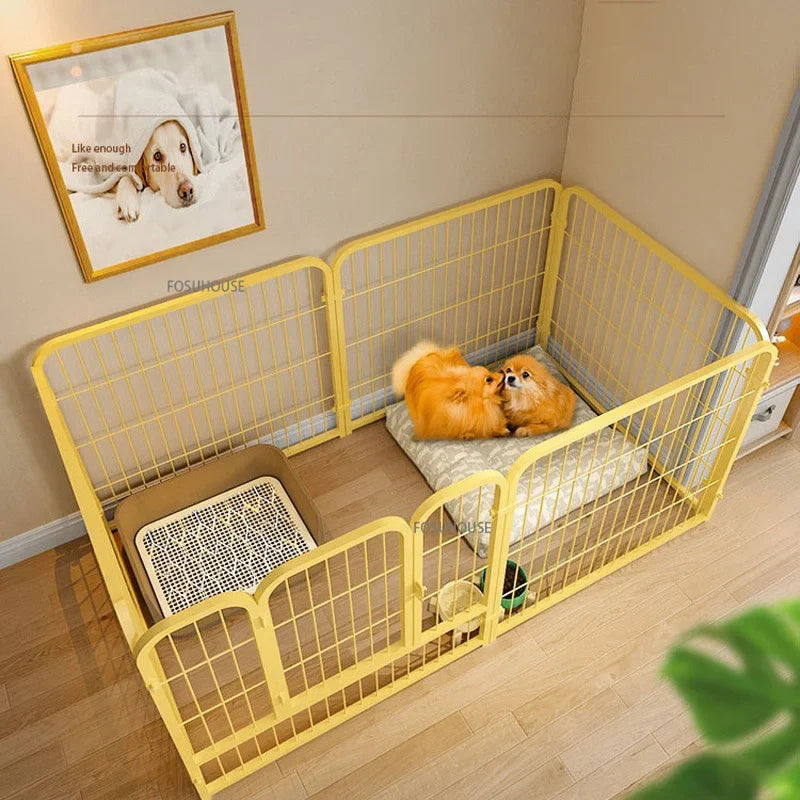 Modern Simple Wrought Iron Pet Fence Dog Cage Small And Medium Kennel