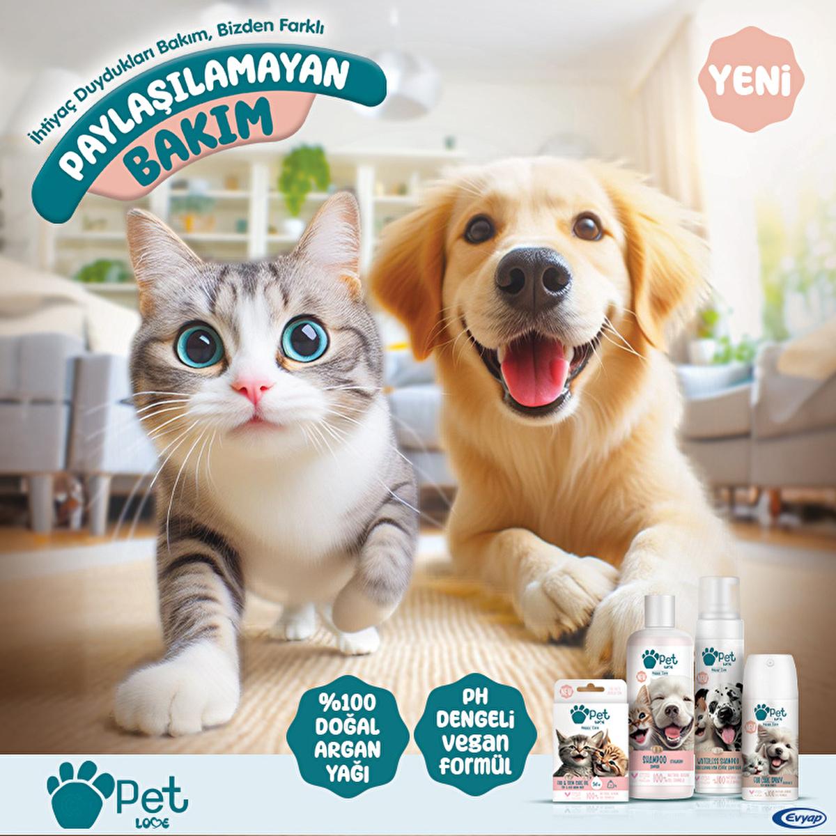 Pet Love Argan Oil Pet Shampoo for Dogs - Natural, Gentle, 7.61 fl oz