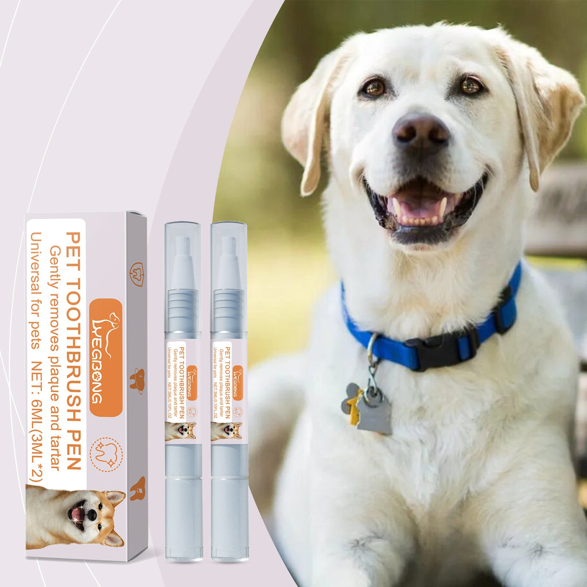 Pet Toothbrush Pen Dog Tartar Stone Cleaning Remove Bad Breath