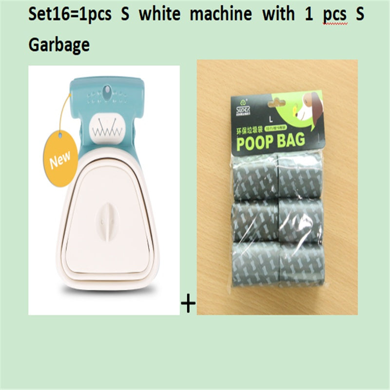 Dog Pet Travel Foldable Pooper Scooper With 1 Roll Decomposable bags
