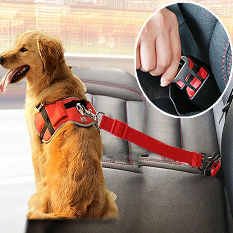 Adjustable Pet Dog Car Seat Belt Pet Seat Vehicle Dog Harness