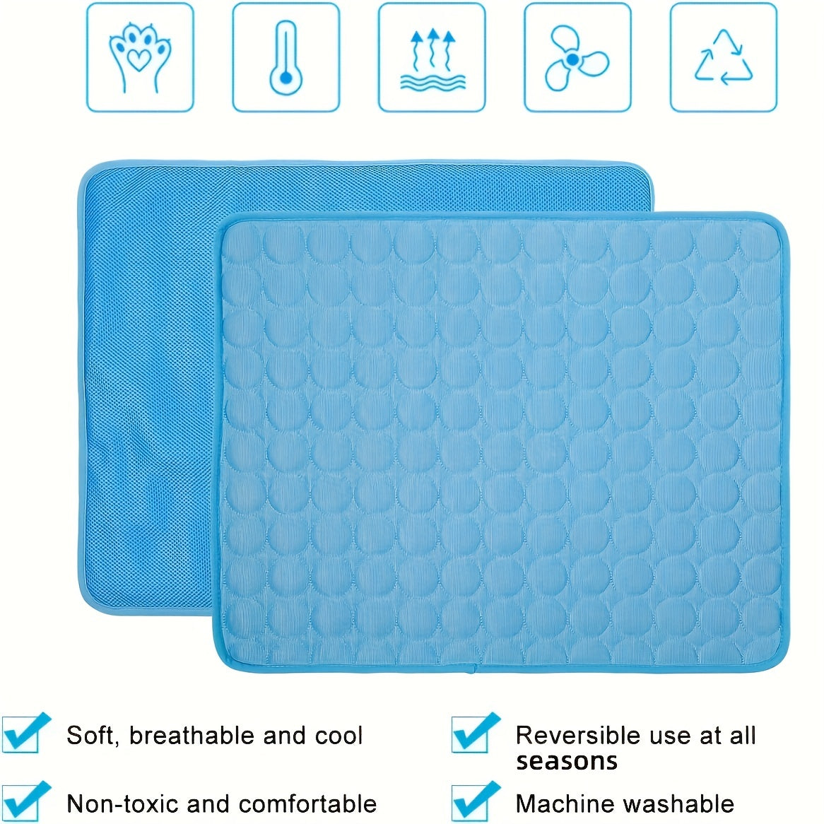 Dog Cooling Mat Cooling Pad For Pets Chilly Pad For Kennels, Crates, Cars