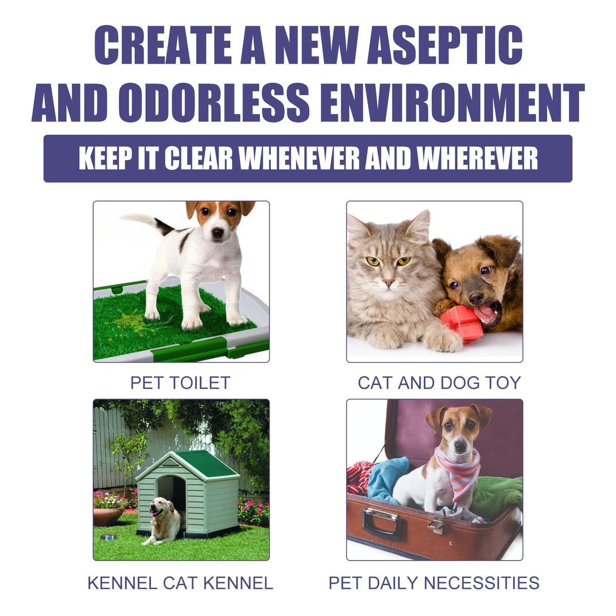 Pet Deodorant Spray To Remove Dog Odors, To Remove Urine Odor Body Odor Feces