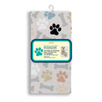 Neutral Dog Paws & Bone Pet Drying Towel