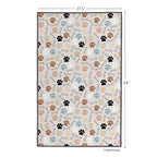 Neutral Dog Paws & Bone Pet Drying Towel
