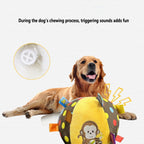 Plush Dog Ringing Ball Toy