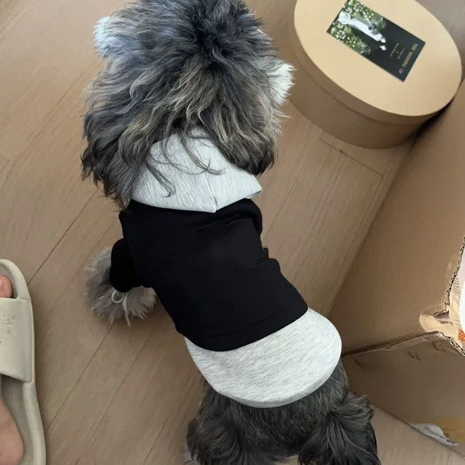 Dog Clothes Fake Two-Piece  Hooded Sweatshirt