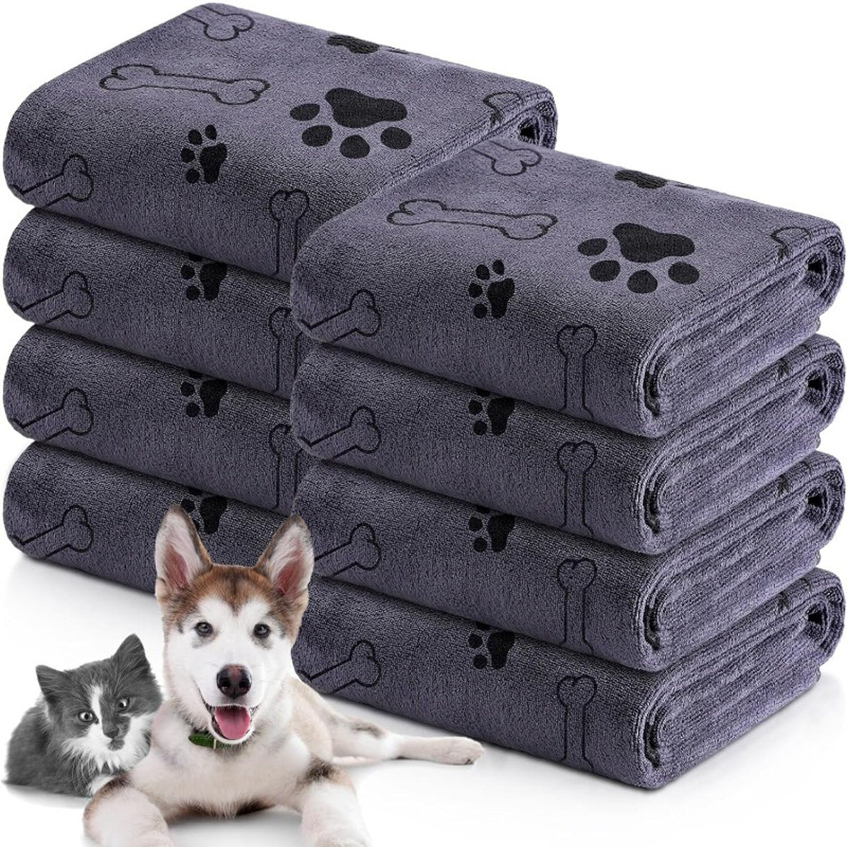 Pet bath towel quick drying and absorbent for dogs