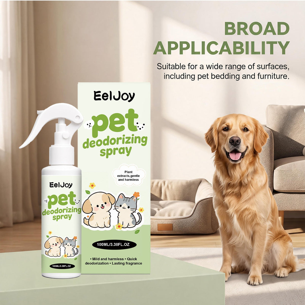 Pet Deodorant Spray For Dogs Universal Pee Stain Cleaner
