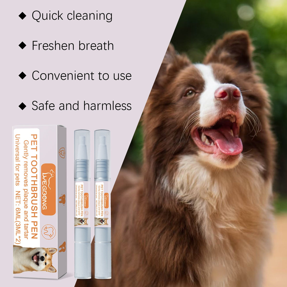 Pet Toothbrush Pen Dog Tartar Stone Cleaning Remove Bad Breath