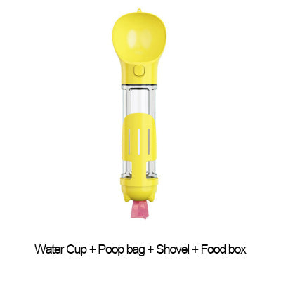 Portable Multifunction Dog Water Bottle/ Food Feeder /3 In 1 Poop Dispenser