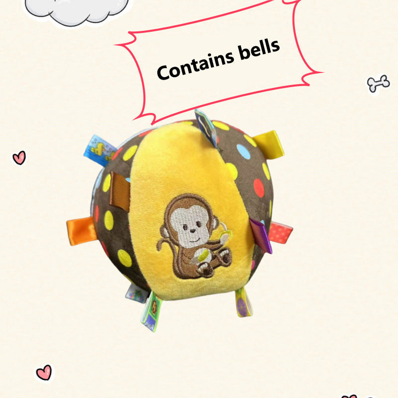 Plush Dog Ringing Ball Toy