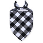 Dog Bandanas Large Pet Scarf Cotton Plaid Washable