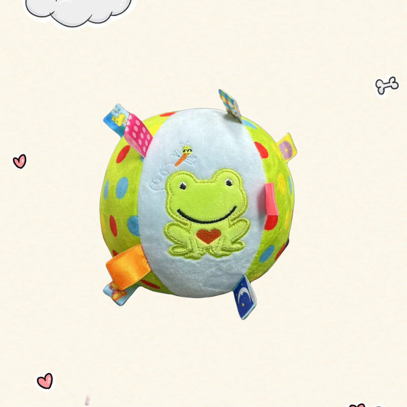 Plush Dog Ringing Ball Toy