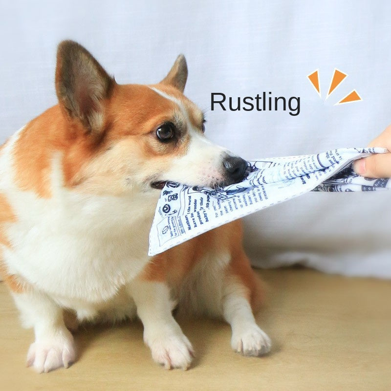 Pet Dog Sound Toy Crinkle Paper Simulation Boredom Buster