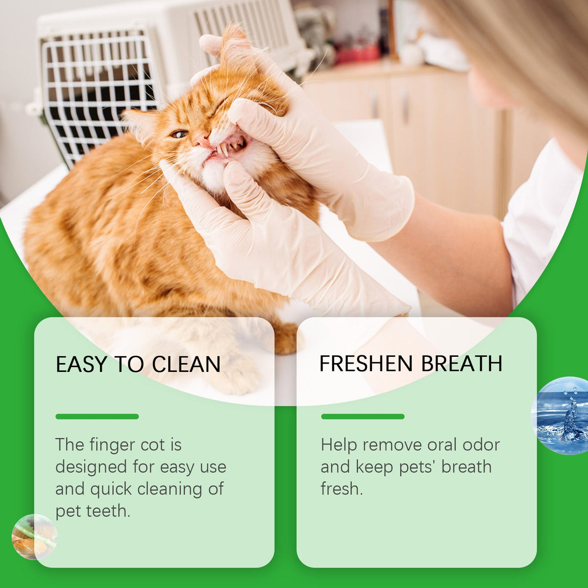 Dog Tooth Wipes, Tooth Cleaning, Tartar Stains Fresh Breath Wipes