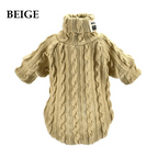 Winter Warm Knitted Turtleneck Sweater for Small Dogs