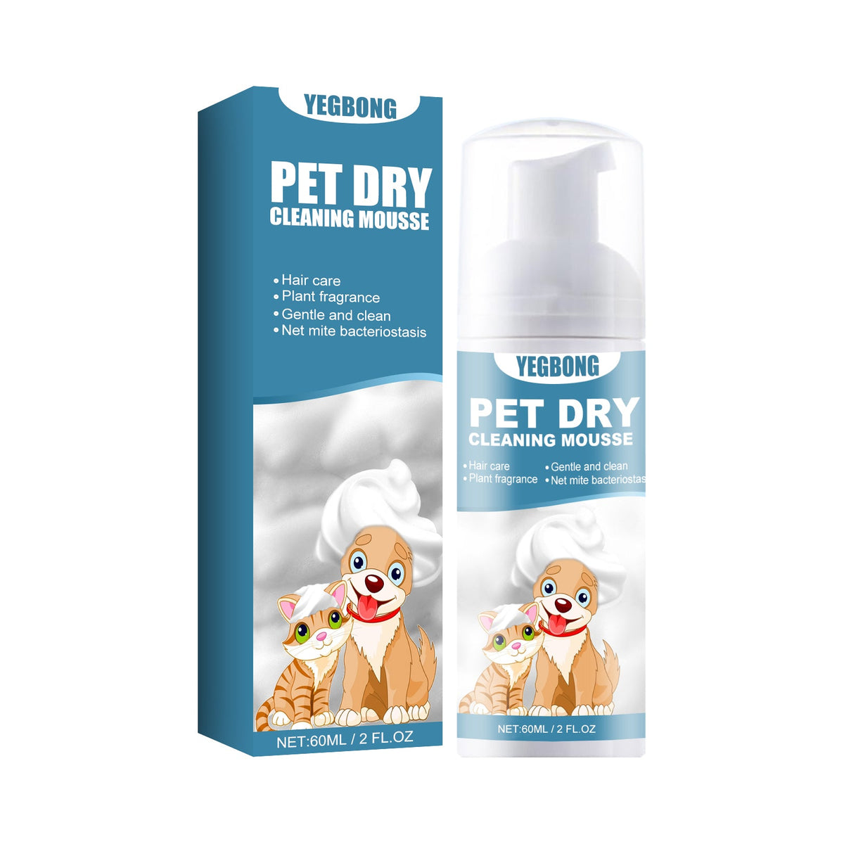 Pet Dry Cleaning Mousse Body Wash For Young Dogs Wash Free To Remove Odor