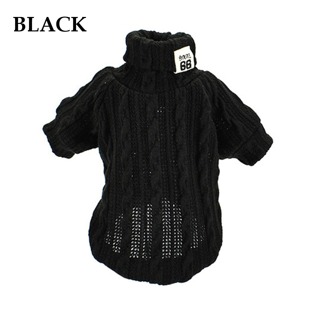 Winter Warm Knitted Turtleneck Sweater for Small Dogs