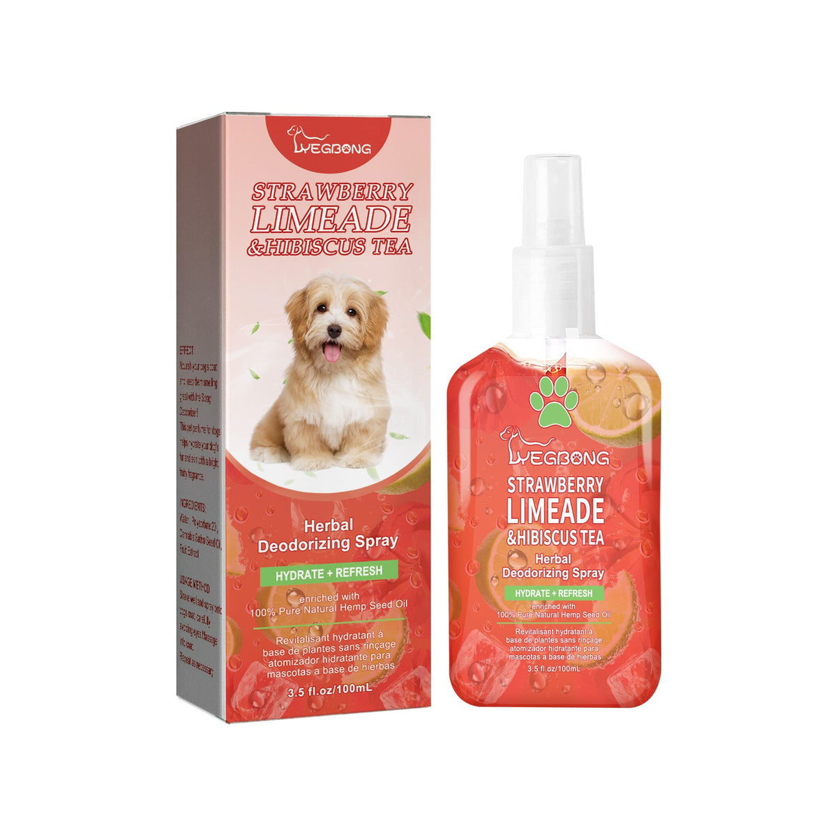 Pet Deodorant Spray, Indoor Dog, Stay Fragrance Refreshing Spray