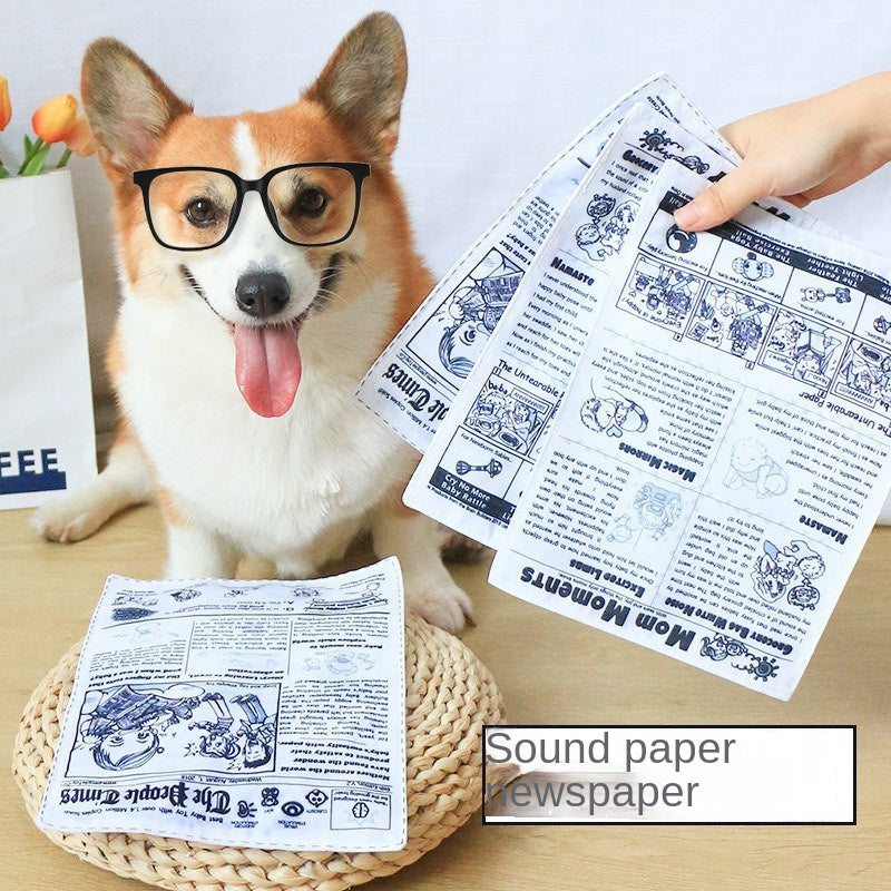 Pet Dog Sound Toy Crinkle Paper Simulation Boredom Buster