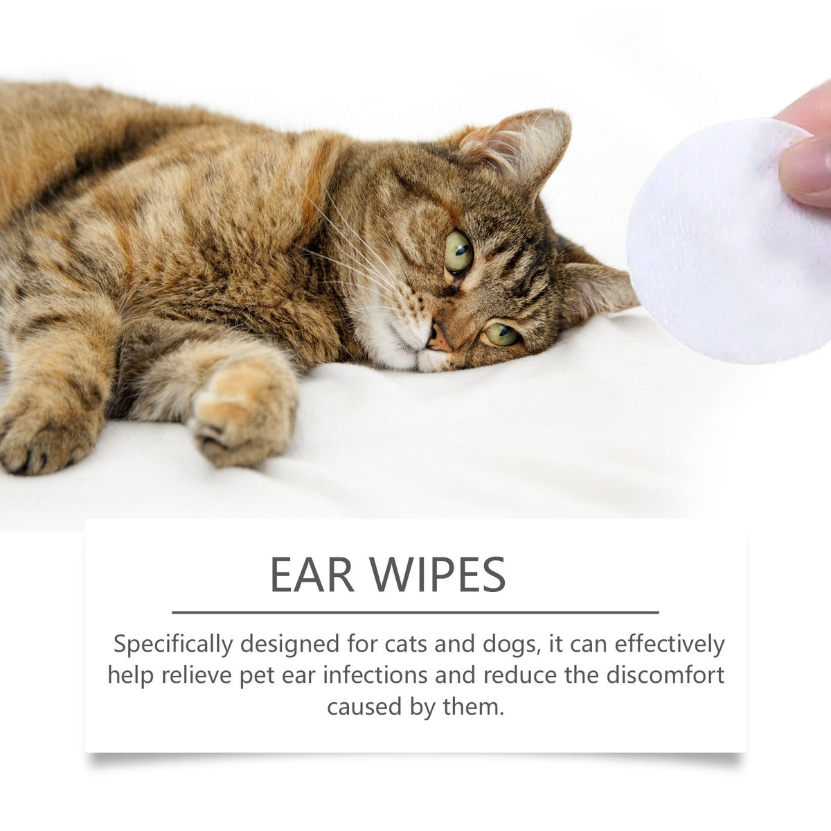 Ear Cleaning Pad For Dogs Soothes Pet Ear Canal Discomfort And Cleans Ear Dirt