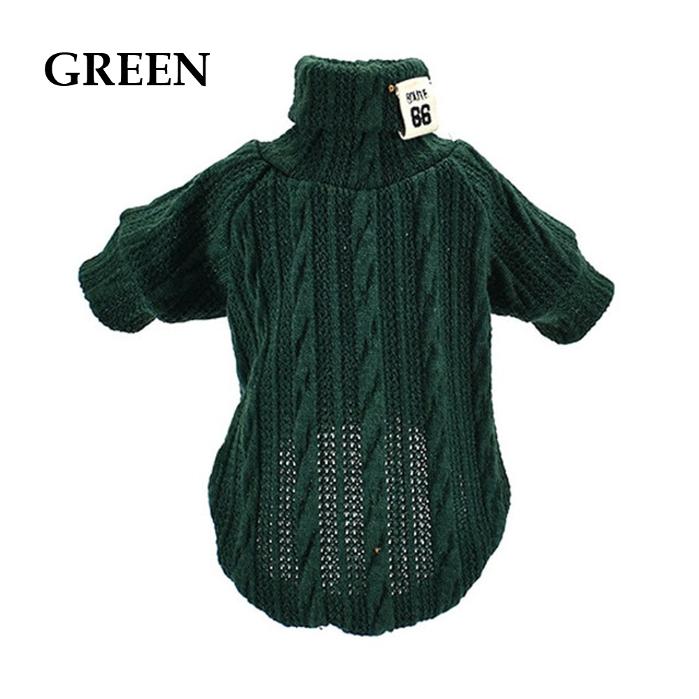 Winter Warm Knitted Turtleneck Sweater for Small Dogs