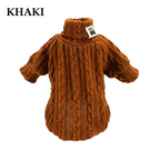 Winter Warm Knitted Turtleneck Sweater for Small Dogs