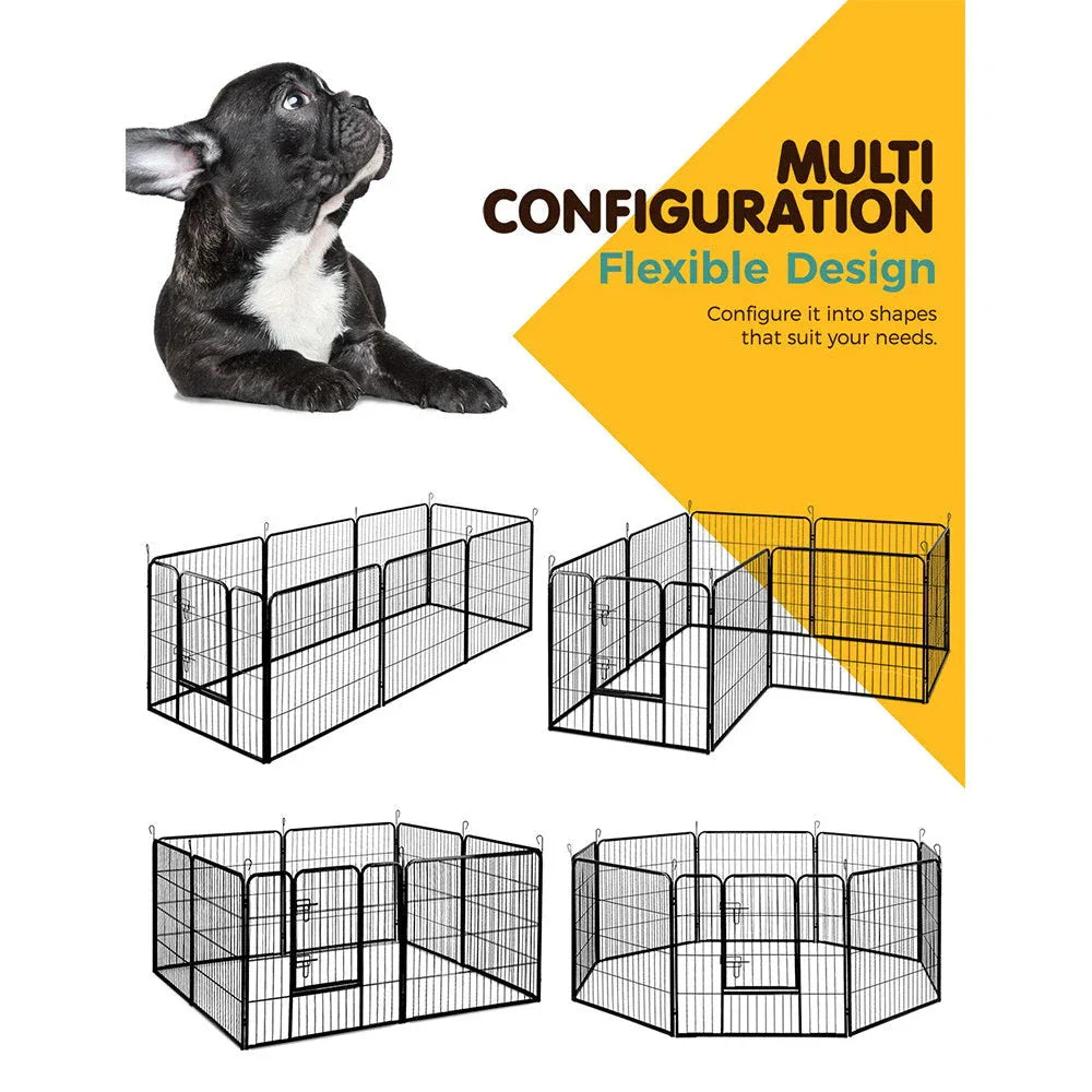 i.Pet 8 Panel Pet Dog Playpen Puppy Exercise Cage Enclosure Fence Play