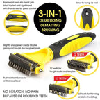 Pet Comb and Grooming Brush Two-Side Hair Brush Undercoat Rake Comb for Dogs