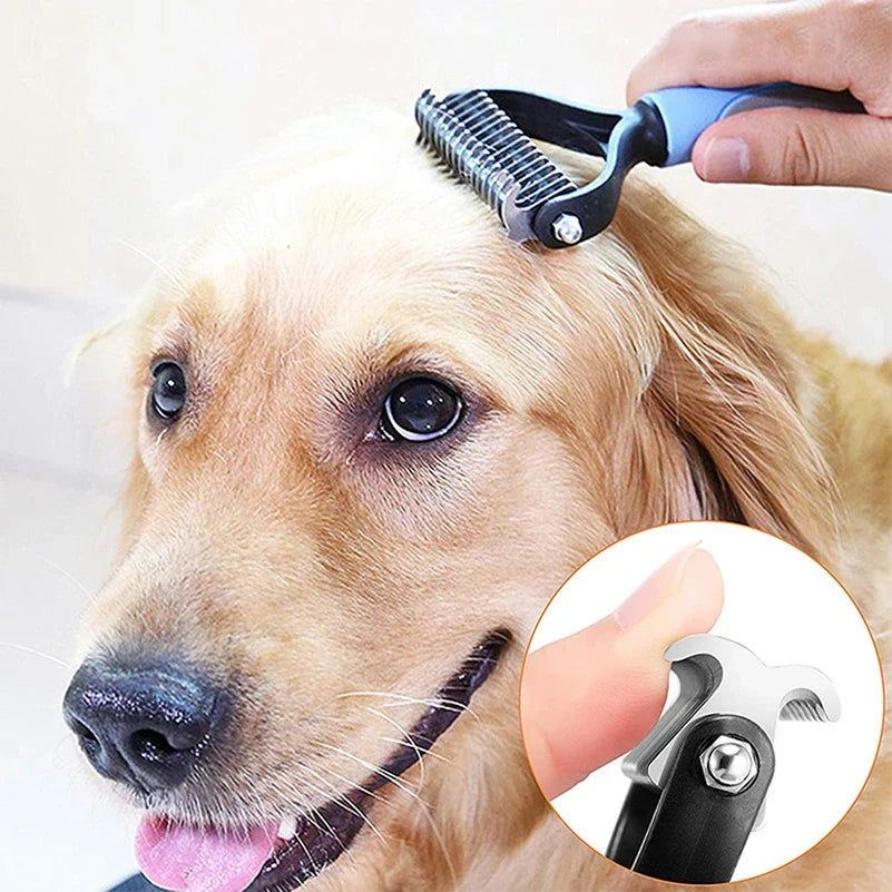 Stainless Pet Deshedding Brush Dog Hair Remover