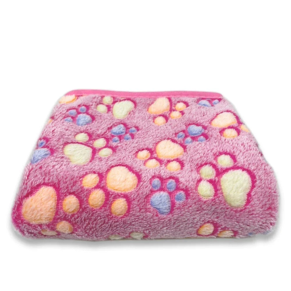 Dog Blankets Soft Fluffy Fleece Pet Blanket Warm Cute Print Design