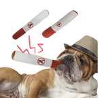 Interactive Dog Squeaky Toy | Indestructible Plush Cigar for Small Dogs