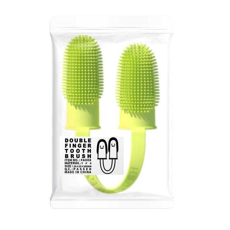 Dog Super Soft Pet Finger Dog  Brush For Teeth Cleaning