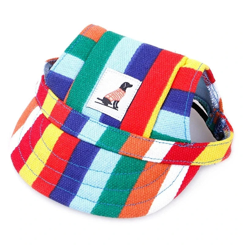 10PC/Lot Pet Hat Outdoor Canvas Dog Baseball Caps for Small Medium Large Dogs Sunscreen Hats Pet Supplies