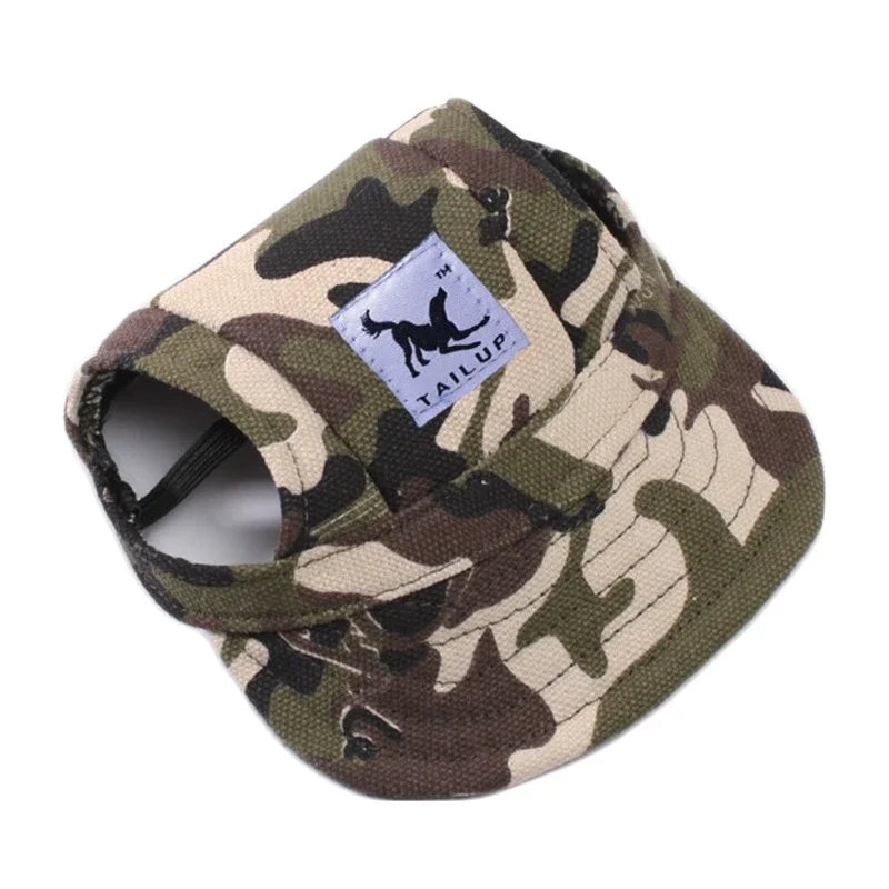 TAILUP Pet Hat Dog Hat Baseball Hat Summer Canvas Dog Cap Only For Small Pet Dog