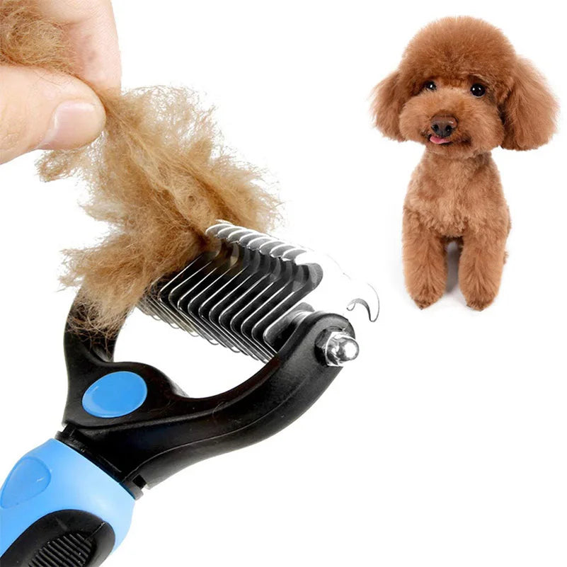 Stainless Pet Deshedding Brush Dog Hair Remover