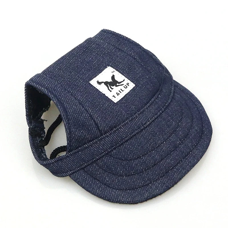 TAILUP Pet Hat Dog Hat Baseball Hat Summer Canvas Dog Cap Only For Small Pet Dog