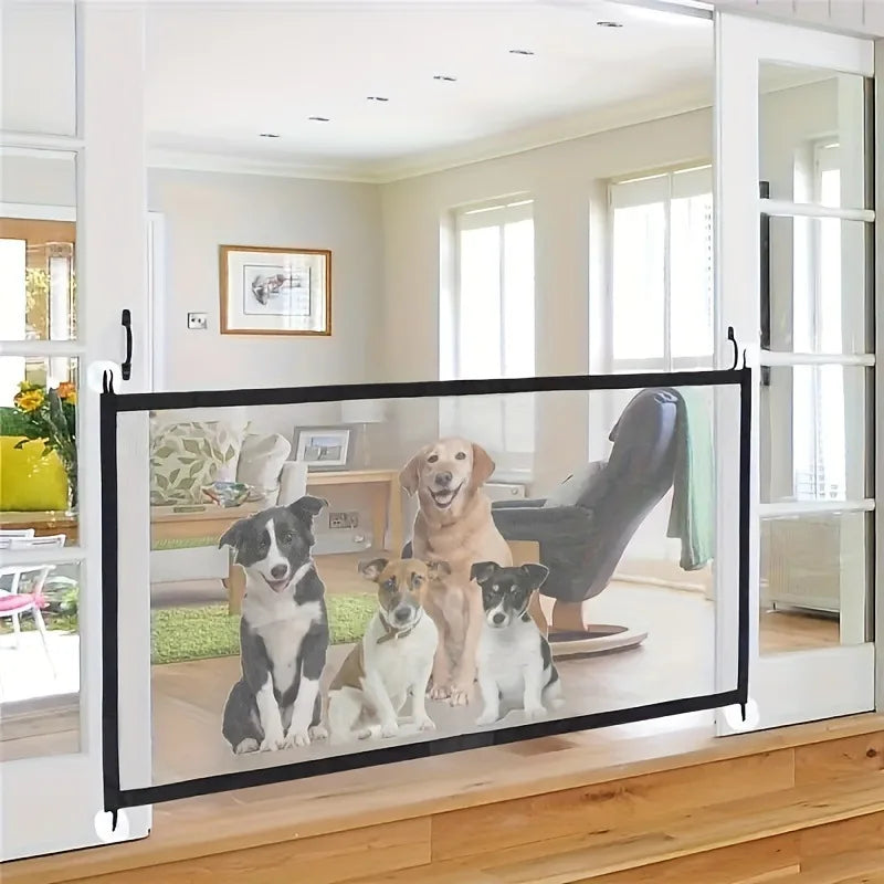 Pet Dog Barrier Fences with 4pcs Hook Pet Isolated Network Stairs Gate