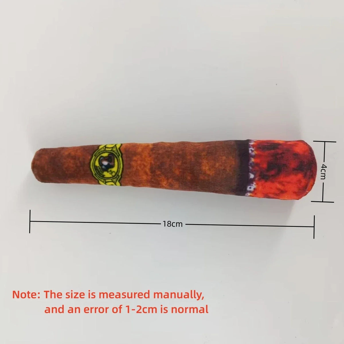 Interactive Dog Squeaky Toy | Indestructible Plush Cigar for Small Dogs