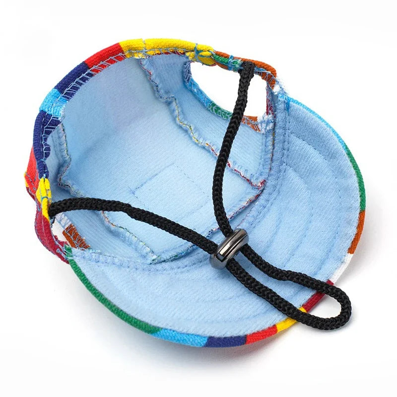 TAILUP Pet Hat Dog Hat Baseball Hat Summer Canvas Dog Cap Only For Small Pet Dog