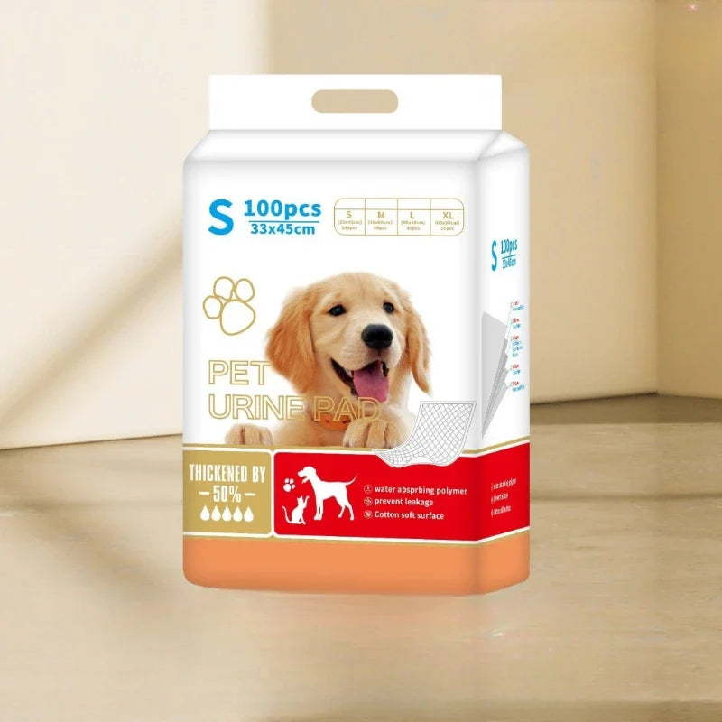 100/50/40/25PCS High Absorbent Thick Dog Disposable Puppy Training Pee Pads