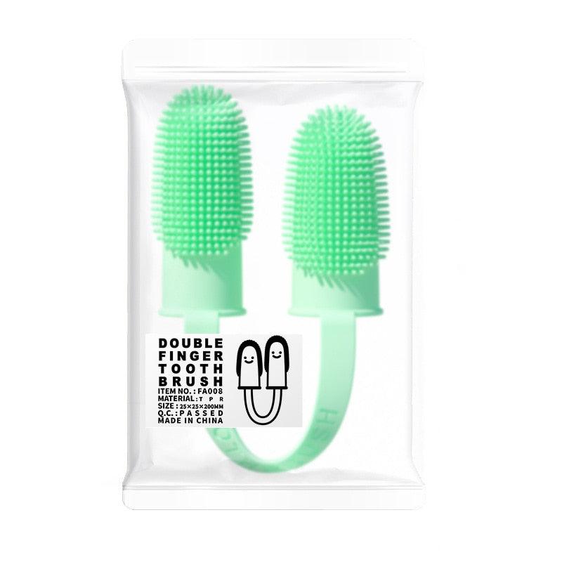 Dog Super Soft Pet Finger Dog  Brush For Teeth Cleaning