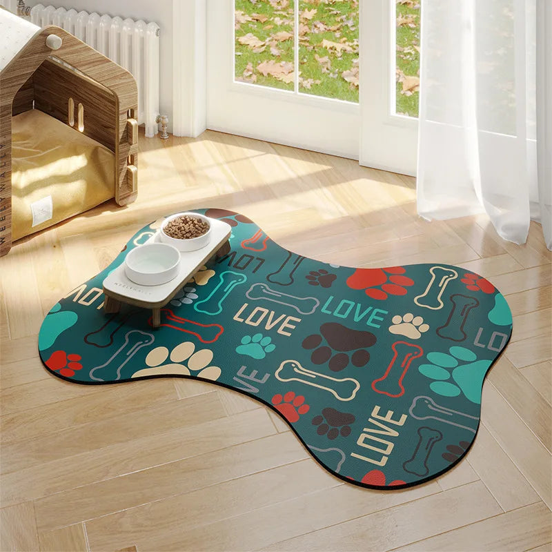 VIKAMA Cute Bones Dog Feeding Mat