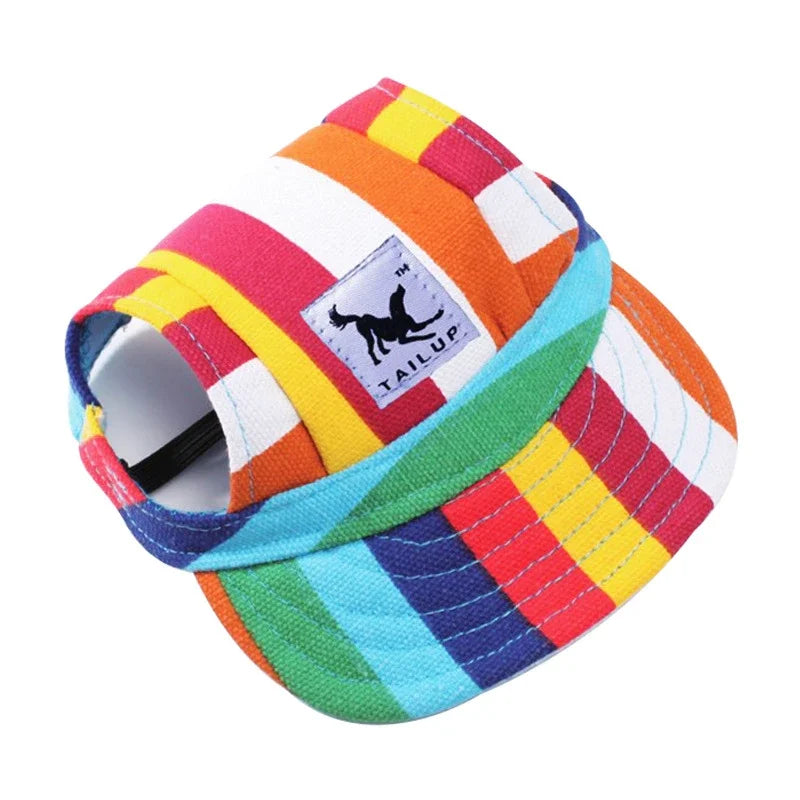 TAILUP Pet Hat Dog Hat Baseball Hat Summer Canvas Dog Cap Only For Small Pet Dog