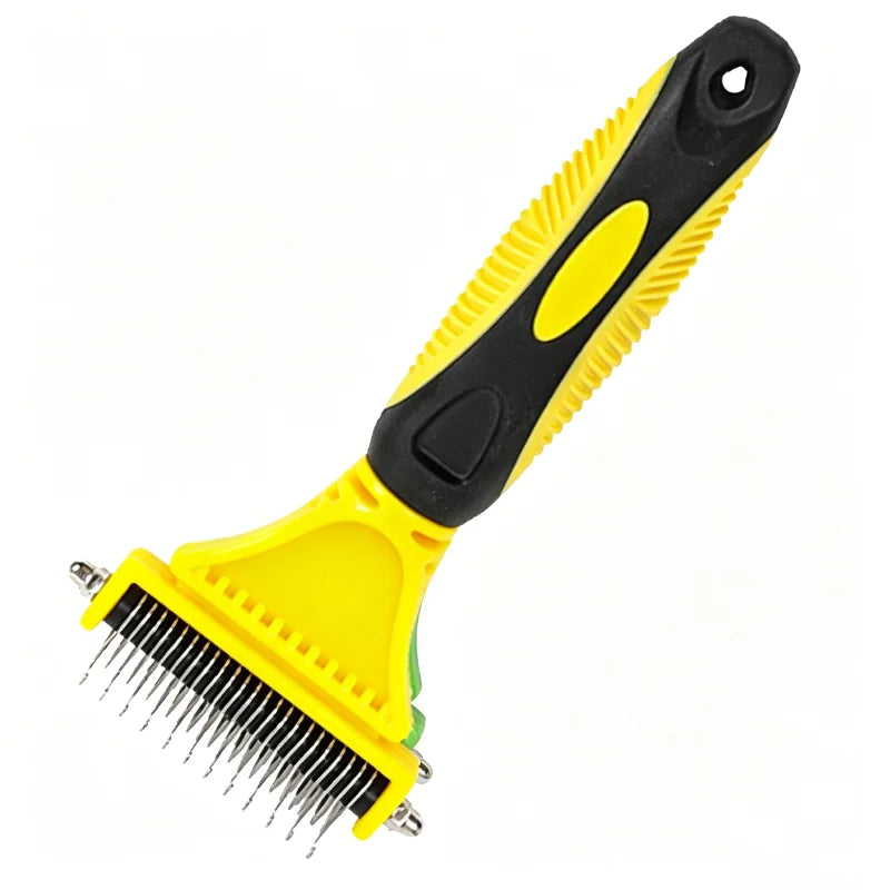 Pet Comb and Grooming Brush Two-Side Hair Brush Undercoat Rake Comb for Dogs