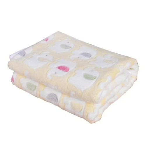 Dog Blankets Soft Fluffy Fleece Pet Blanket Warm Cute Print Design