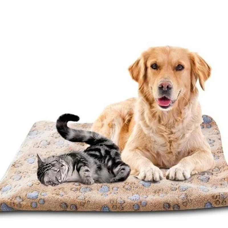 Dog Blankets Soft Fluffy Fleece Pet Blanket Warm Cute Print Design