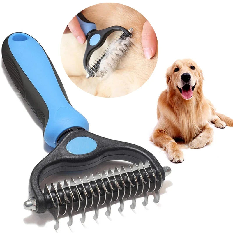 Stainless Pet Deshedding Brush Dog Hair Remover