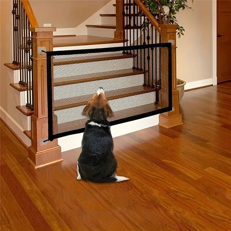Pet Dog Barrier Fences with 4pcs Hook Pet Isolated Network Stairs Gate